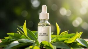 O óleo essencial de tea tree (melaleuca) é um dos ativos naturais mais respeitados no universo do skincare vegano e consciente.
