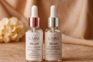 Kit Sérum Anti-idade e Anti-acne Ilumina Care. Resenha completa, benefícios, textura, como usar e resultados esperados. Rotina dupla