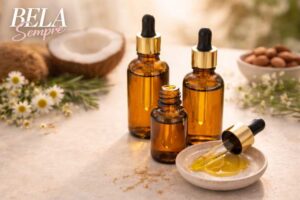 Benefícios de Óleos Naturais Veganos na Pele. Nutrição, proteção e beleza consciente no autocuidado diário